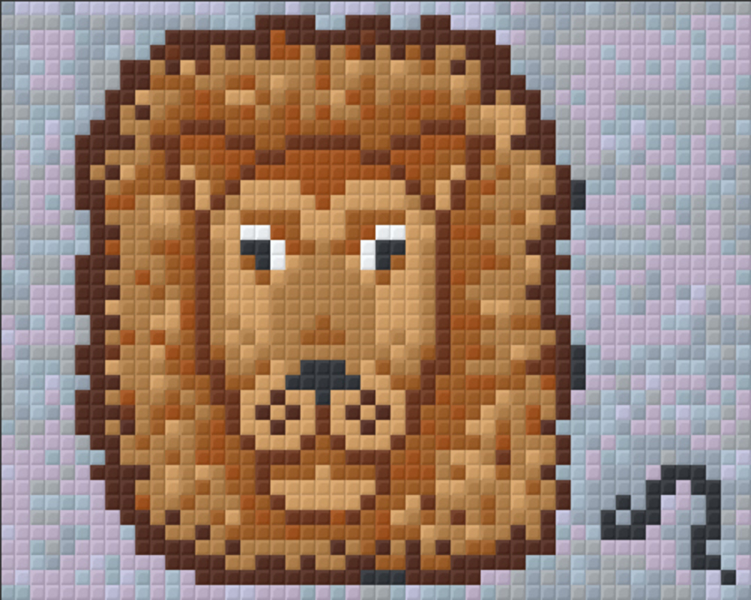 Leo Zodiac Sign One [1] Baseplate PixelHobby Mini-mosaic Art Kit image 0